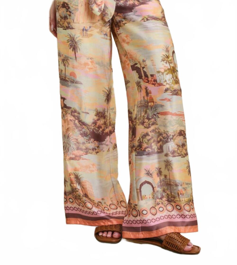 NEW DRESS FORUM conversational relaxed pants in beige